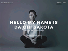 Tablet Screenshot of daichisakota.com